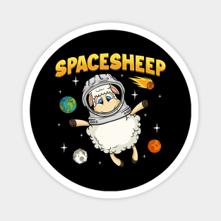 Spacesheep Science Day Sheep Lovers Space Day Celebration Funny Space Sheep Magnet